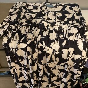 Ulla popken black and white pattern dress . Never worn new woth tags